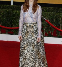 Роуз Лесли в полупрозрачном платье на церемонии 2014 SAG Awards