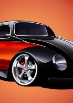 Черный жук VolksWagen.
