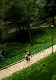 Игрушечная столица Украины - Киев. Tilt-Shift видео