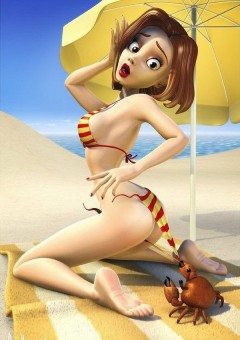 Прикольные 3D иллюстрации Андрея Хикинботтома.